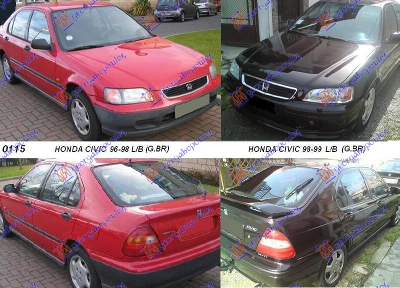 HONDA CIVIC L/B 96-99