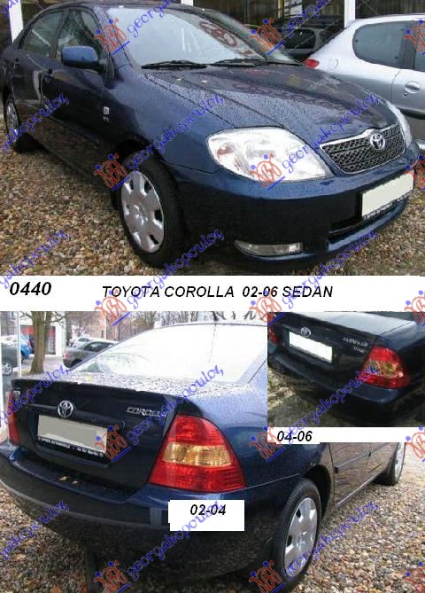 TOYOTA COROLLA (E 12) SDN 02-06