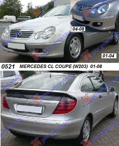 MERCEDES CLC (W203) COUPE 01-08