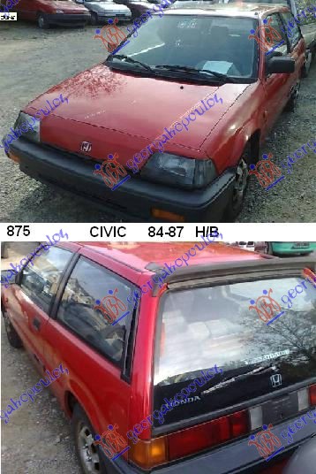 HONDA CIVIC H/B 84-87