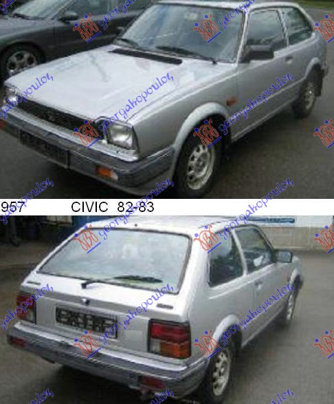 HONDA CIVIC SEDAN-H/B 82-83