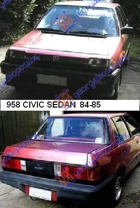 HONDA CIVIC SEDAN 84-85