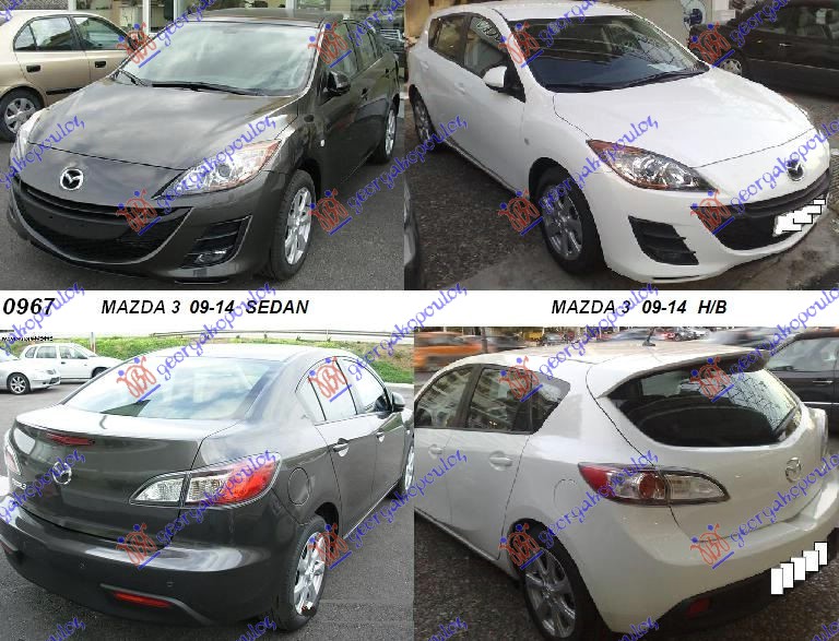 MAZDA 3 SDN-H/B (BL) 08-13