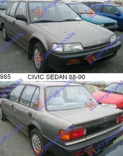 HONDA CIVIC SEDAN 88-90