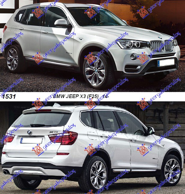 BMW X3 (F25) 14-17