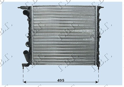 HLADNJAK MOTORA 1.2-1.4cc 8V(39x38)ZATVOREN SISTEM