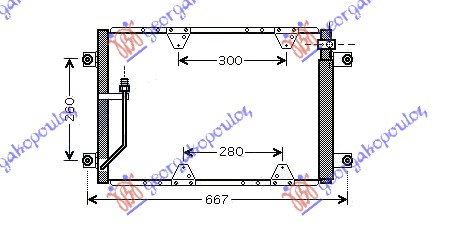 HLADNJAK KLIME 2.0 TDi (57.5x38x1.6) 03-05