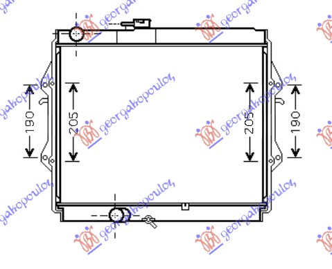 HLADNJAK MOTORA 2.4D (45x52.5x2.7)