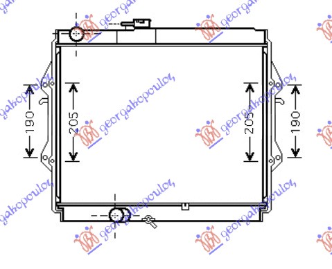 HLADNJAK MOTORA 2.4cc D(45x52.5x3.5)