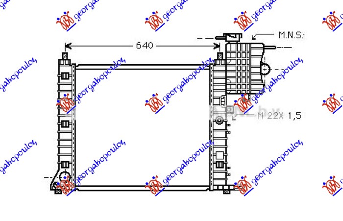 HLADNJAK MOTORA BENZIN/DIZEL (MAN) (-AC) (570x560)