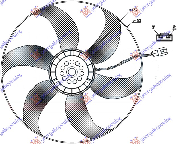 VENTILATOR KOMPLET (BENZIN/DIZEL)