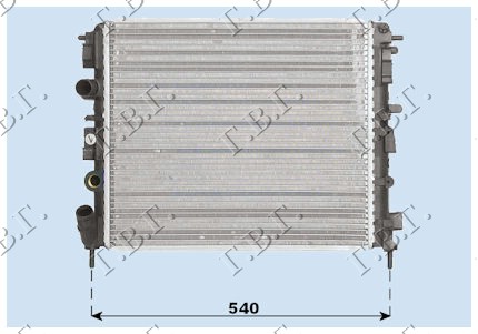 HLADNJAK MOTORA BENZIN/DIZEL (48x41) SA PUMPOM