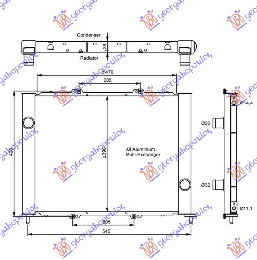 HLADNJAK VODE I KLIME 1.5DCI K9K700/704