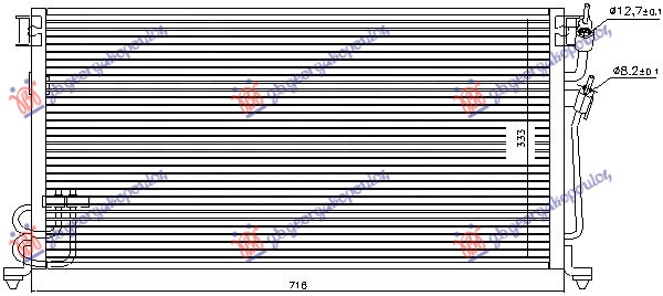 HLADNJAK KLIME 1.3/1.6 BENZIN (713x353x16)