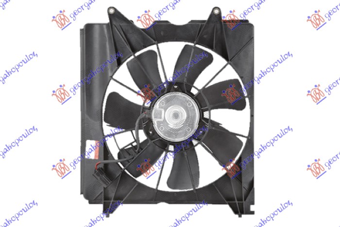 VENTILATOR KOMPLET (2.0 BENZIN) (340mm) (2 PIN)