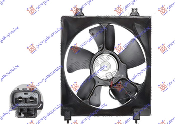 VENTILATOR KLIME KOMPLET (2.0 BENZIN) (320mm) (2 PIN)