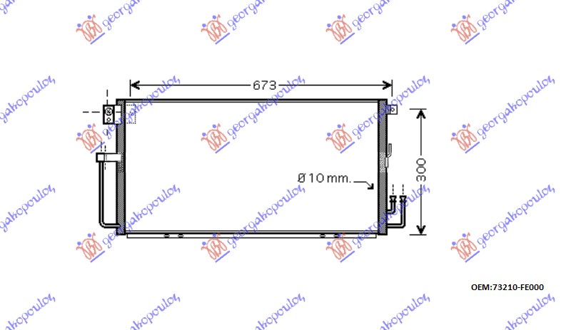 HLADNJAK KLIME 2.0 WRX (65x31x16) 00-02