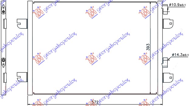 HLADNJAK KLIME BENZIN/DIZEL (52.8x39.3)