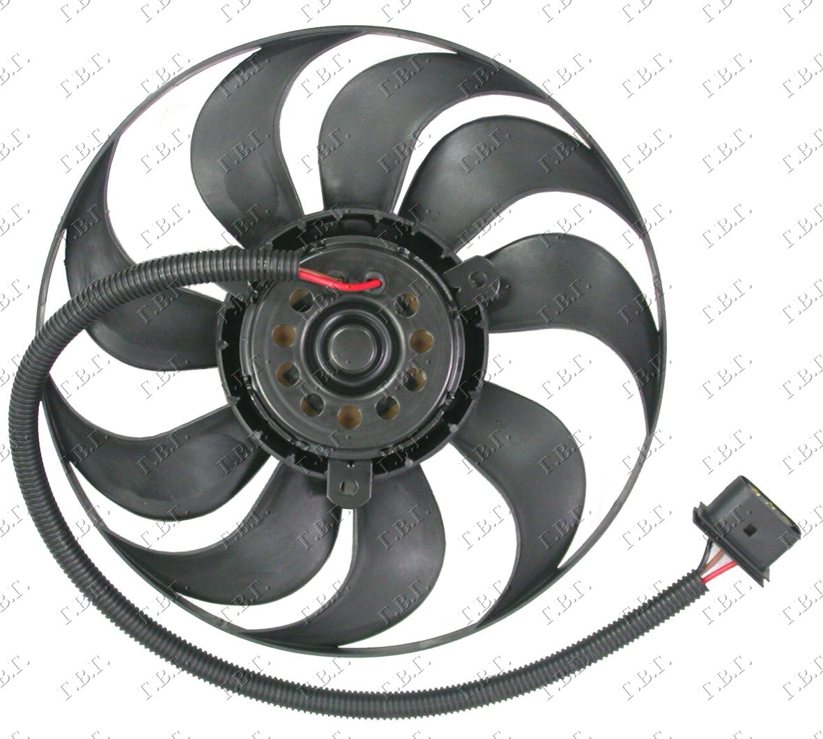 VENTILATOR A/C (MOTOR+ELISA)(29cm)BENZIN-DIZEL