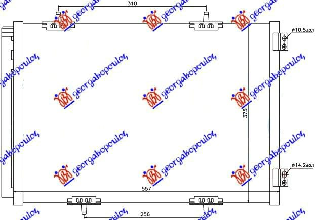 HLADNJAK KLIME BENZIN/DIZEL (55.7x37.5)