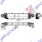 HLADNJAK INTERCOOLER 2.2-3.2-3.5CDi (62.5x128x62)