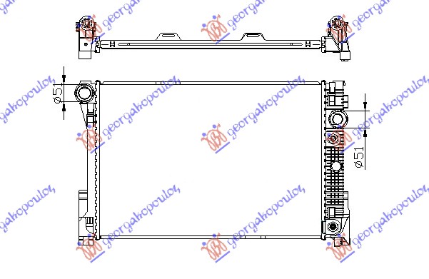 HLADNJAK MOTORA 1.8-2.5-3.016V 24V(64x43)AUTOMATIK