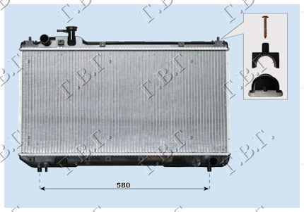 HLADNJAK MOTORA 2.0I 16V +/-A/C (35x69.3)