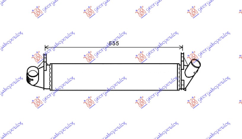 HLADNJAK INTERKULERA 1.5 DCi (590x120x40)