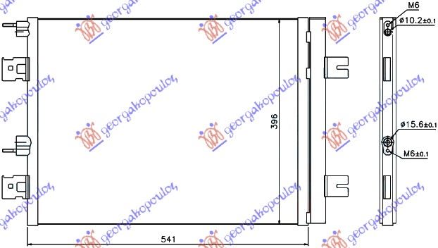 HLADNJAK KLIME 1.4/1.6 BENZ - 1.5 DCi (51x40)