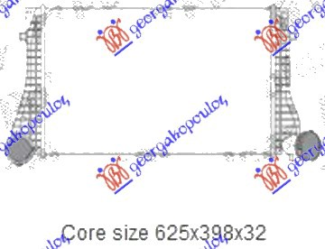 HLADNJAK INTERCOOLER 1.9TDI(62.5x41x3.2) ARL