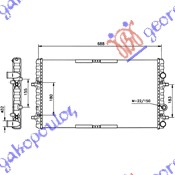 HLADNJAK MOTORA ZA SVE MODELE BENZIN/DIZEL (MAN/AUTO) (+/-AC) (65x38)