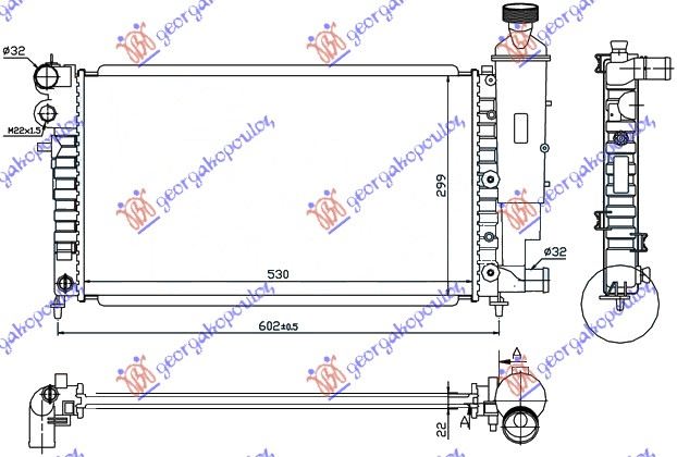 HLADNJAK MOTORA XN/XR RALLY (53x32)