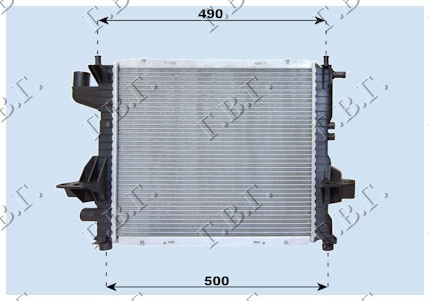 HLADNJAK MOTORA 1.1-1.2 I +A/C (43x39.5)