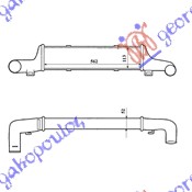 HLADNJAK INTERCOOLER 2.5-2.9CDi (56.2x115x52)