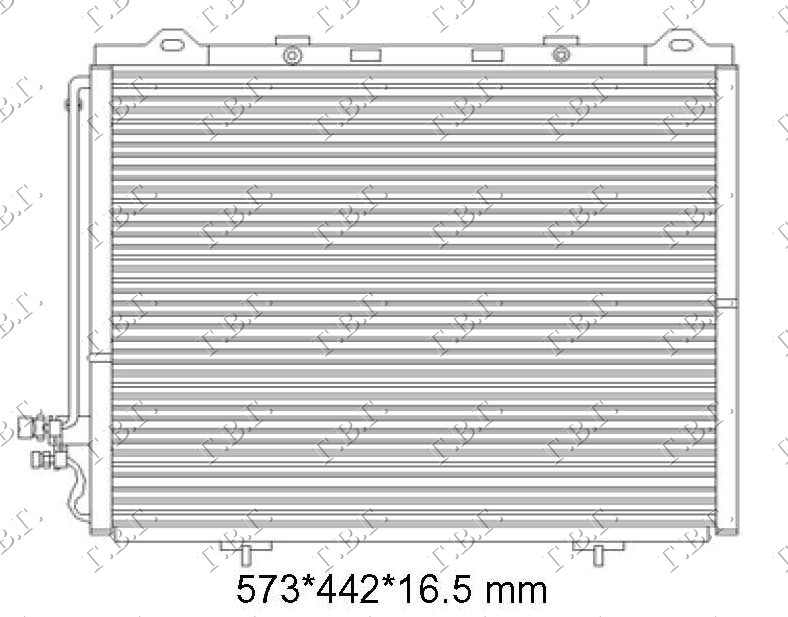 HLADNJAK KLIME ZA SVE MODELE BENZIN/DIZEL (57x48x2.0)