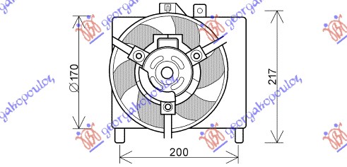 VENTILATOR INTERKULERA (BENZIN-DIZEL) (17cm)