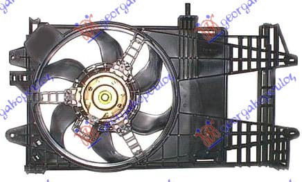 VENTILATOR KOMPLET (1.2i 8V/16V) (+/-AC) (DENSO TIP)