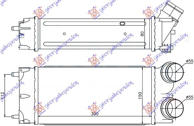 HLADNJAK INTERCOOLER 1.6 HDi (30x147x85)-09