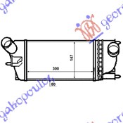 HLADNJAK INTERCOOLER 1.6-2.0HDi (300x147x76)