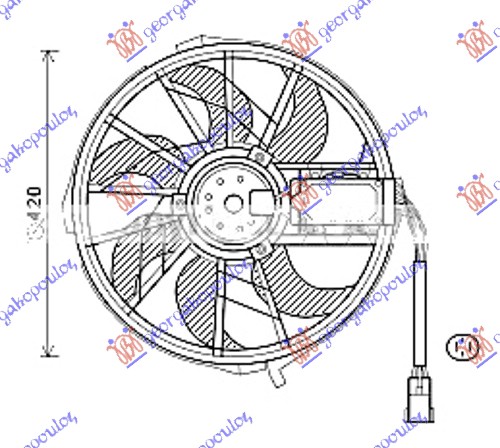 VENTILATOR (MOTOR I VENT.) (420mm)