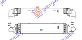 HLADNJAK INTERCOOLER 2.1-3.0 CDi (62.5x143x62)