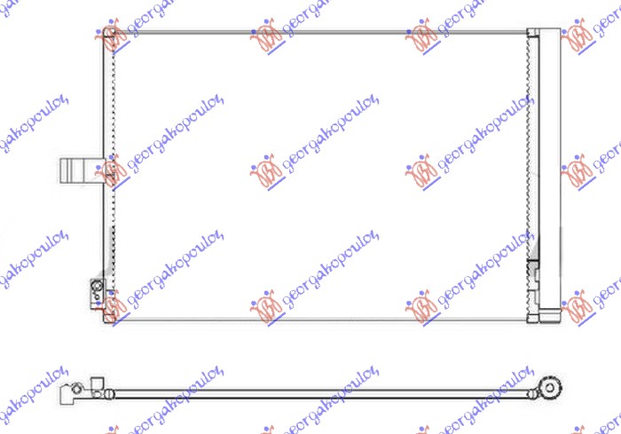 HLADNJAK KLIME 2.2/3.0 DIZEL (646x421x12)