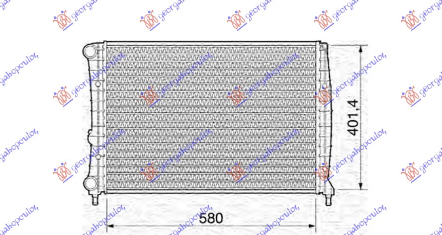 HLADNJAK MOTORA 1.8/2.0 16V 2.0 JTS BENZIN (58x40)