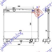 HLADNJAK MOTORA 1.5-16V (MANUAL)(35x48)JAPAN