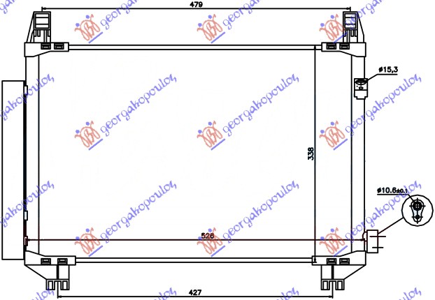 HLADNJAK KLIME 1.4 DIZEL (515x325x16)