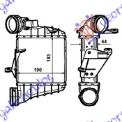 HLADNJAK INTERCOOLER 1.9 TDi (183x187x64)