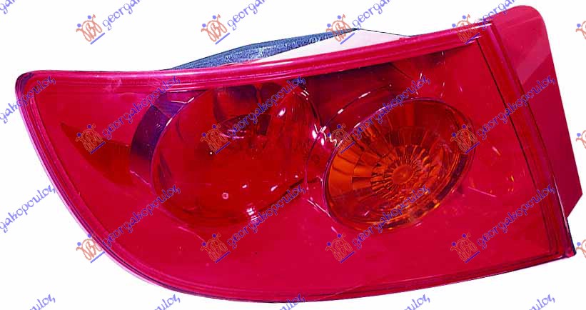 STOP LAMPA SPOLJASNJA CRVENA 4 VRATA -07