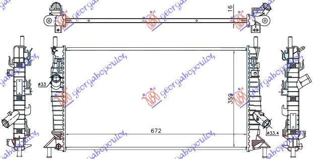 HLADNJAK MOTORA SVI MODELI BEN M/A +/-AC(67x37.2