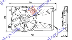 VENTILATOR KOMPLET (1.8/2.0i 16V Di TURBO)