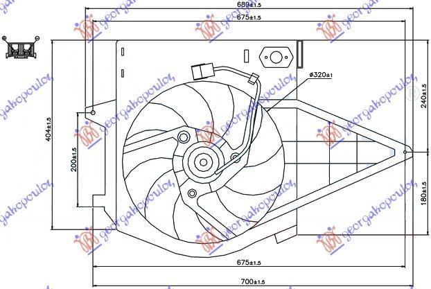 VENTILATOR KOMPLET (BENZIN) - AC